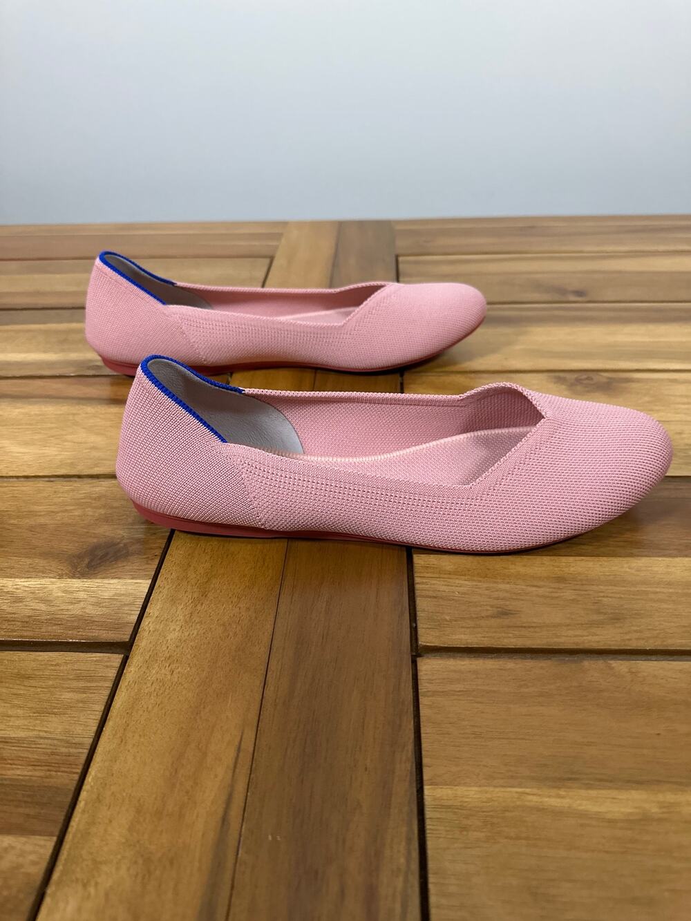 Rothy’s The Flat Light Pink Knit Ballet Flats Women’s Size 11